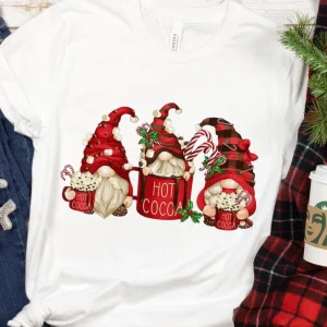 Pilgrim Gnome Christmas Hot Cocoa Gnomes Christmas 2022 Shirt