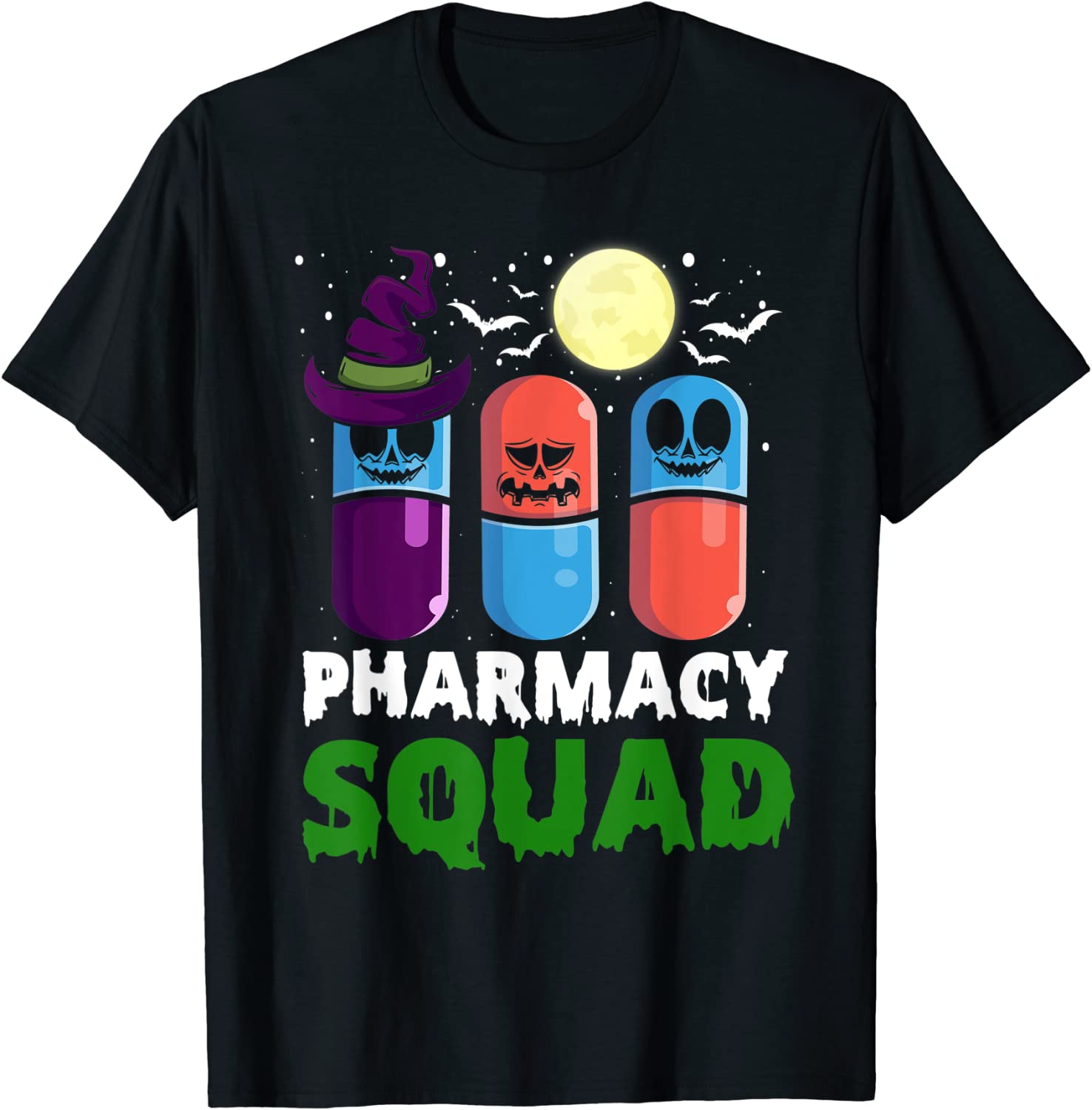 Pills Pharmacist Costume Halloween Pharmacy Squad Classic Shirt - Teeducks