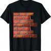 Red Brick Wall Easy Costume Adult Classic Shirt