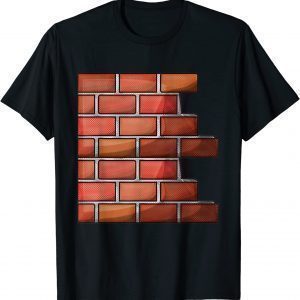Red Brick Wall Easy Costume Adult Classic Shirt