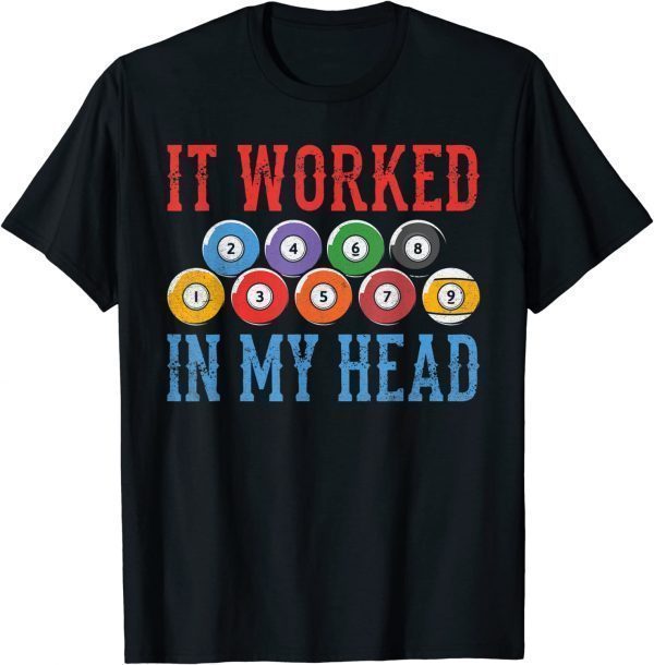 Retro Billiard Billard Player Pool Snooker T-Shirt