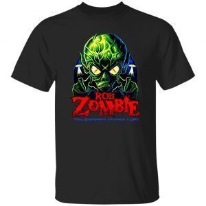 Rob Zombie Monster Light Blue Invasion Rob Zombie Halloween Classic Shirt