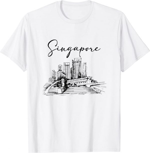 Singapore Skyline Singapore Traveling Girls Trip Singapore Classic Shirt