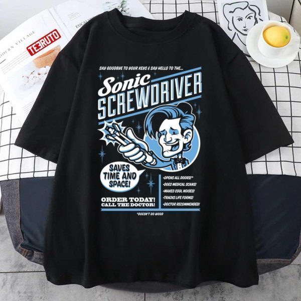 Sonic Screwdriver Ad Matt Smith Doctor Who Classic Shirt