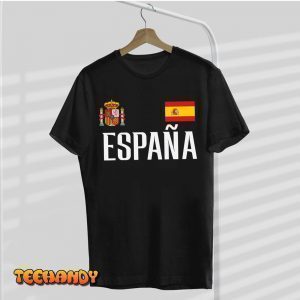 Spain Flag Espana Football Soccer Fan T-Shirt