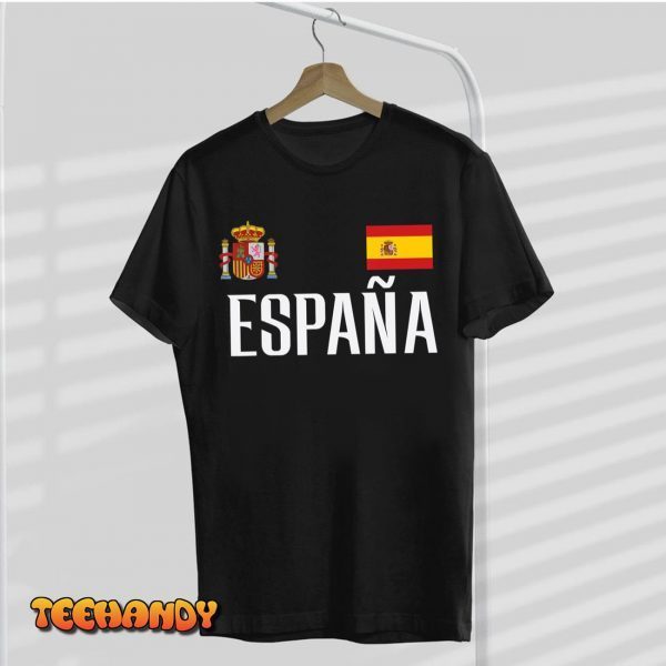 Spain Flag Espana Football Soccer Fan T-Shirt