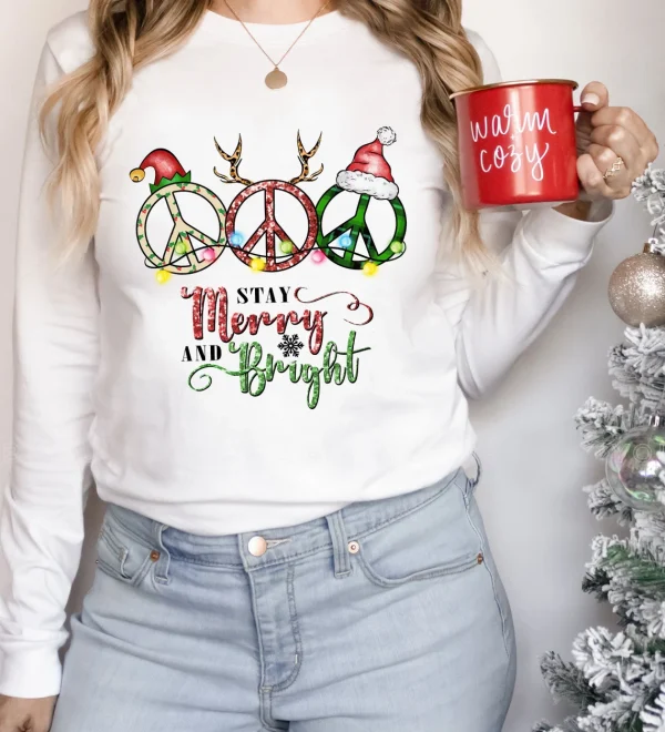 Stay Merry And Bright Merry Christmas 2022 Shirt