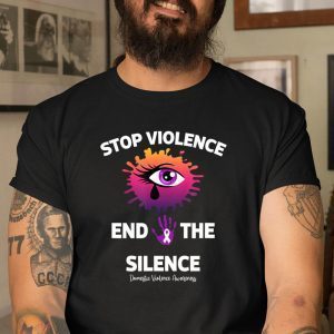 Stop Violence End The Silence Domestic Violence Awareness Classic Shirt