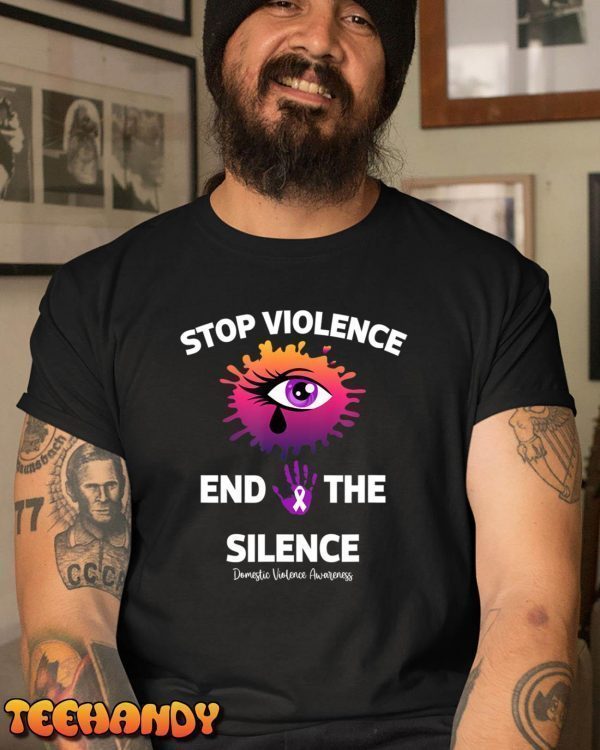 Stop Violence End The Silence Domestic Violence Awareness Classic Shirt