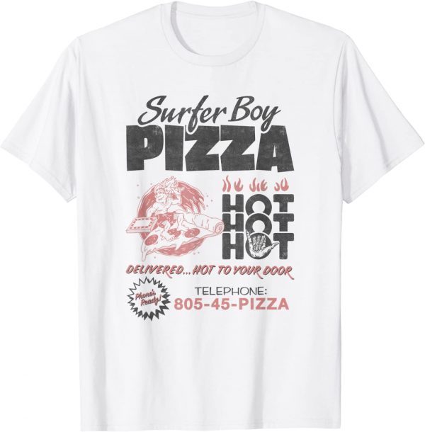 Stranger Things Surfer Boy Pizza Flyer Classic Shirt