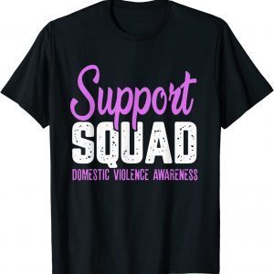 Support squad Domestic violence Awareness purple 2022 Shirt