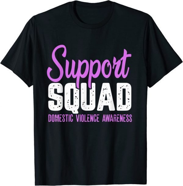 Support squad Domestic violence Awareness purple 2022 Shirt