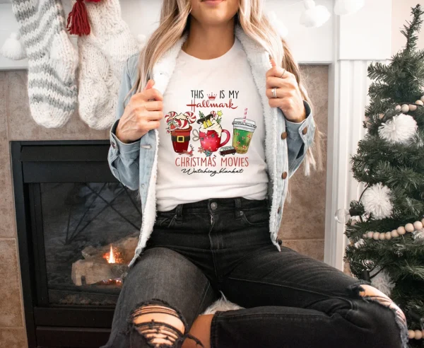 This Is My Movie Watching Blanket Christmas Classic Shirt