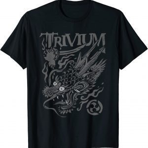 Trivium Screaming Dragon Black and White Classic Shirt