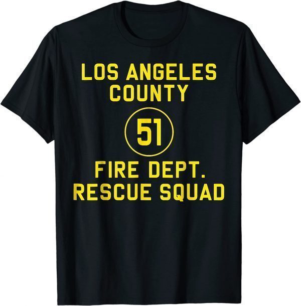 Truck Side 51 Emergency Squad Reproduction Logo Essential 2022 Shirt