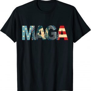 Trump 2024 Voted MAGA American Flag Re Election Vote T-Shirt