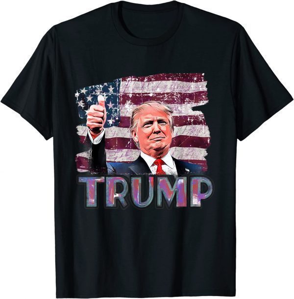 Trump Was Right About Everything Republican Political Flag 2022 Shirt