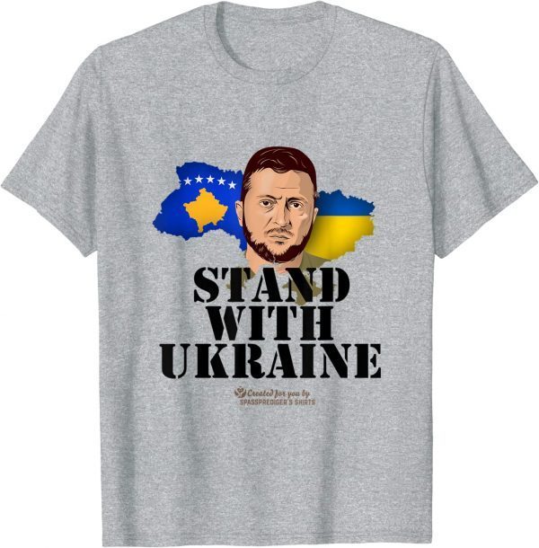 Ukraine Kosovo Zelensky Stand with Ukraine 2022 Shirt