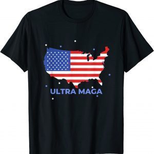 Ultra Maga Proud Anti Biden US Flag Classic Shirt