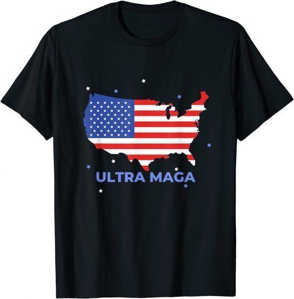 Ultra Maga Proud Anti Biden US Flag Classic Shirt