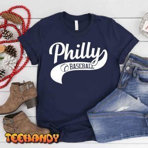 Vintage Philadelphia Baseball Skyline Retro Philly Cityscap 2022 Shirt