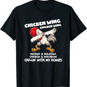 Viral Chicken Wing Chicken Wing Hot Dog Bologna Song Lyric 2022 Shirt