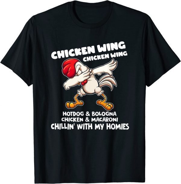 Viral Chicken Wing Chicken Wing Hot Dog Bologna Song Lyric 2022 Shirt