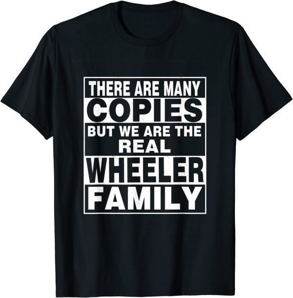 WHEELER Surname Family Name Personalized WHEELER 2022 T-Shirt