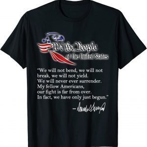 We The People Trump 2024 Red Wave Midterms 2022 Red Eagle Classic Shirt