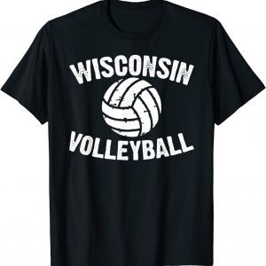 Wisconsin Volleyball Classic Style Vintage Distressed Classic Shirt