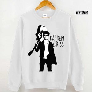 Black And White Design Darren Criss With Guitar 2022 Shirt