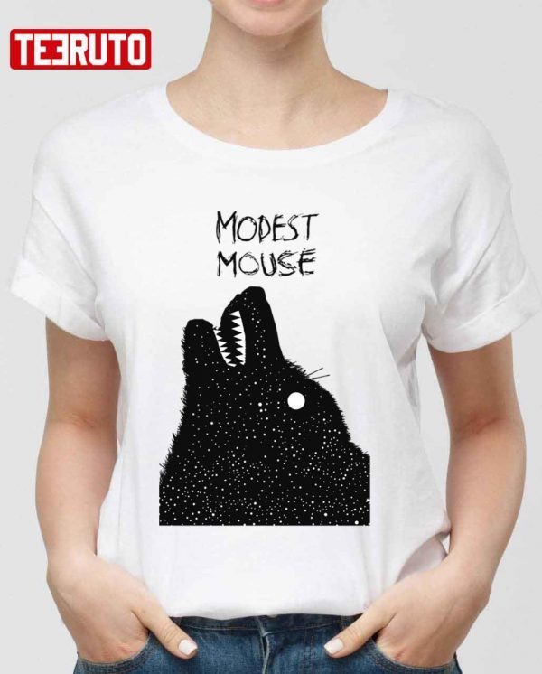 Black Wolf Design Modest Mouse 2022 Shirt