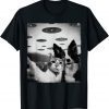 Cat and Dog selfie with Alien UFO 2022 Shirt