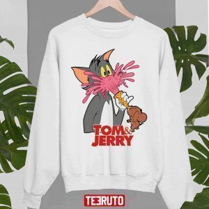 Eating Ice Cream Tom And Jerry Cartoon Design 2022 Shirt