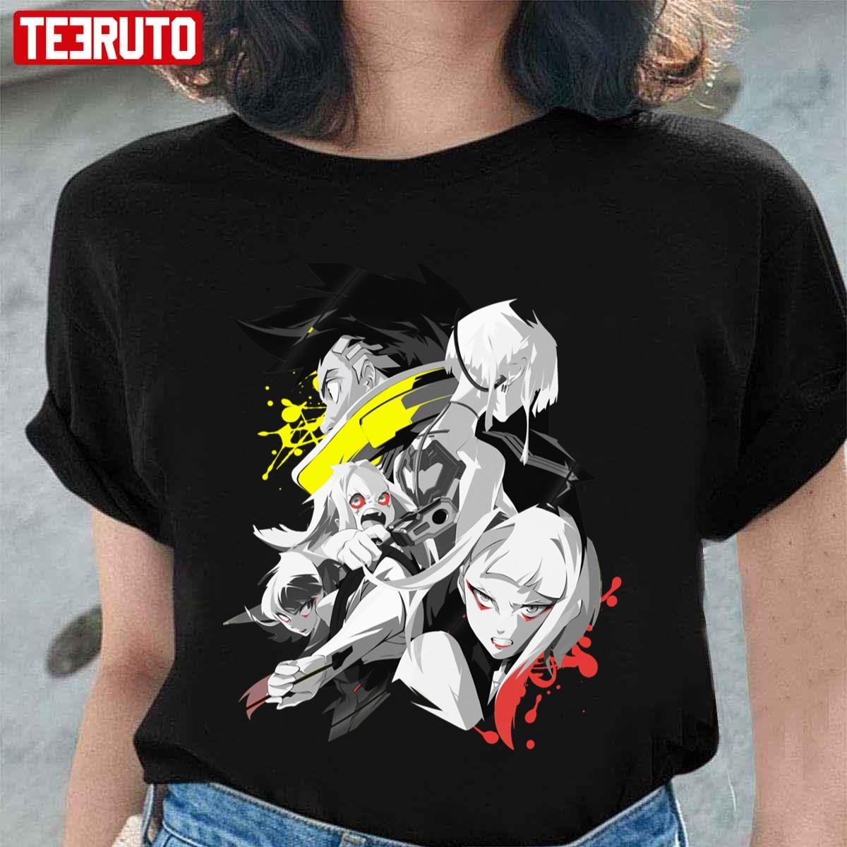 Edge Runner Black And White Art Cyberpunk Edgerunners Classic Shirt
