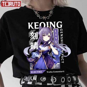 Electro Character Keqing Genshin Impact 2022 Shirt