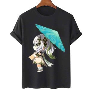 Green Umbrella Chibi Nahida Genshin 2022 Shirt