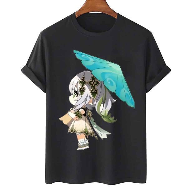 Green Umbrella Chibi Nahida Genshin 2022 Shirt - Teeducks