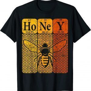 Honey Periodic Table Elements Beekeeper Retro Apiarist Classic Shirt