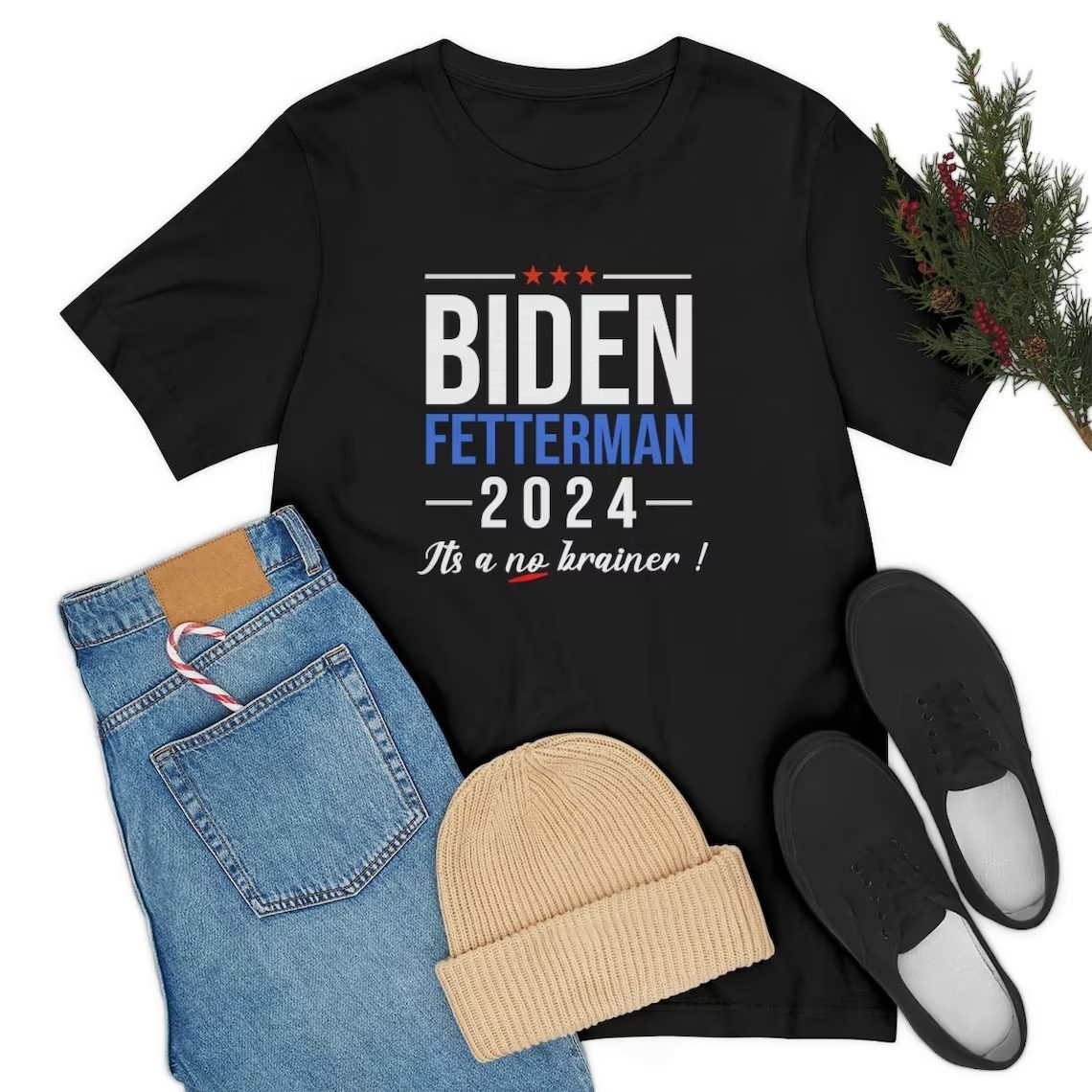 Joe Biden Fetterman 2024 It's A No Brainer Classic Shirt
