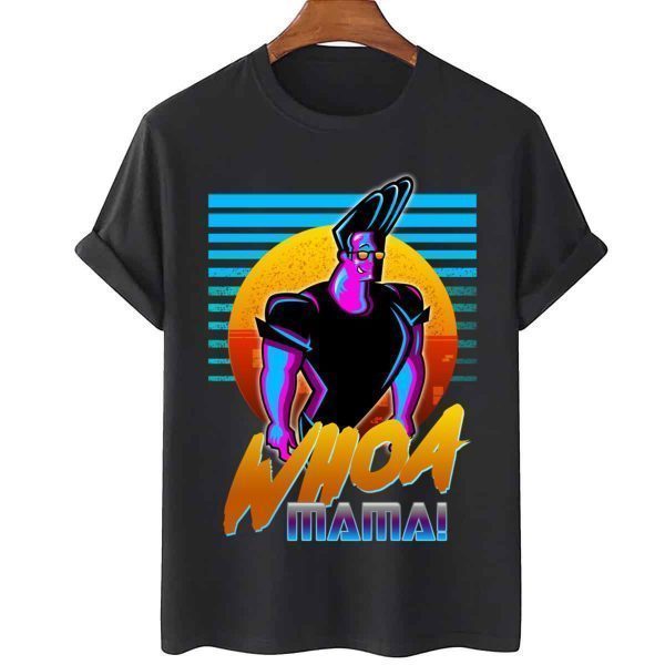 Johnny Bravo Whoa Mama! Outrun Style Graphic 2022 Shirt