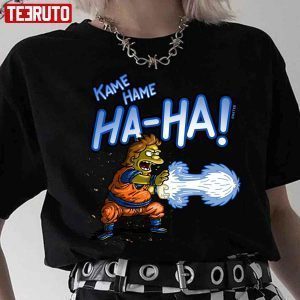 Kame Hame Ha Ha The Simpsons Goku Dragonball Z 2022 Shirt
