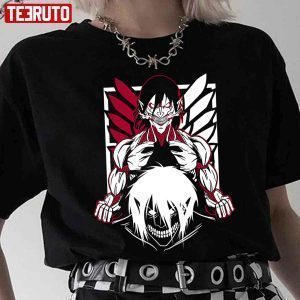 Logo Background Eren Yeager Attack On Titan Anime Classic Shirt
