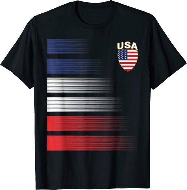 Qatar World Cup 2022 American Soccer America Flag USA 2022 Shirt