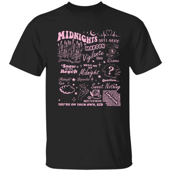 TS Midnights Tracklist Classic shirt