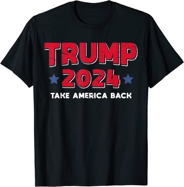 Trump 2024 Take America Back USA Vintage Apparel Trump 2024 Limited Shirt