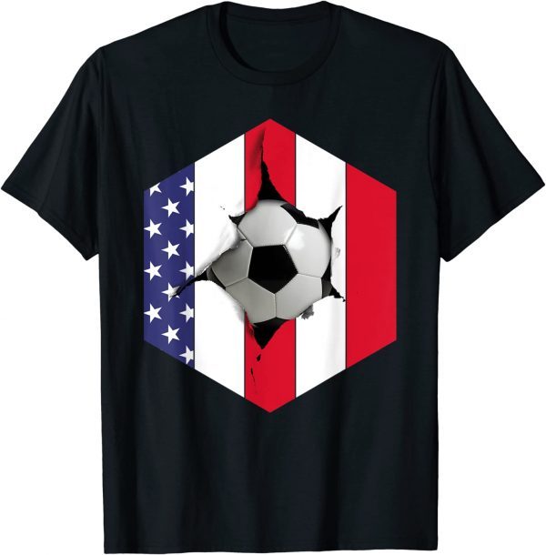 US Flag soccer ball Classic Shirt