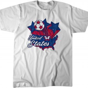 USA Soccer Vintage Map 2022 Shirt