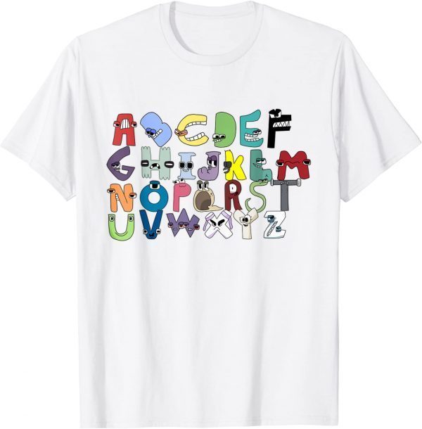 Villain Letter Abc Costume Boys Matching Evil Alphabet Lore Classic Shirt