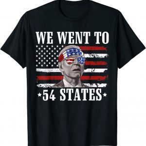 We Went To 54 States flag America President Joe Biden 2022 Shirt